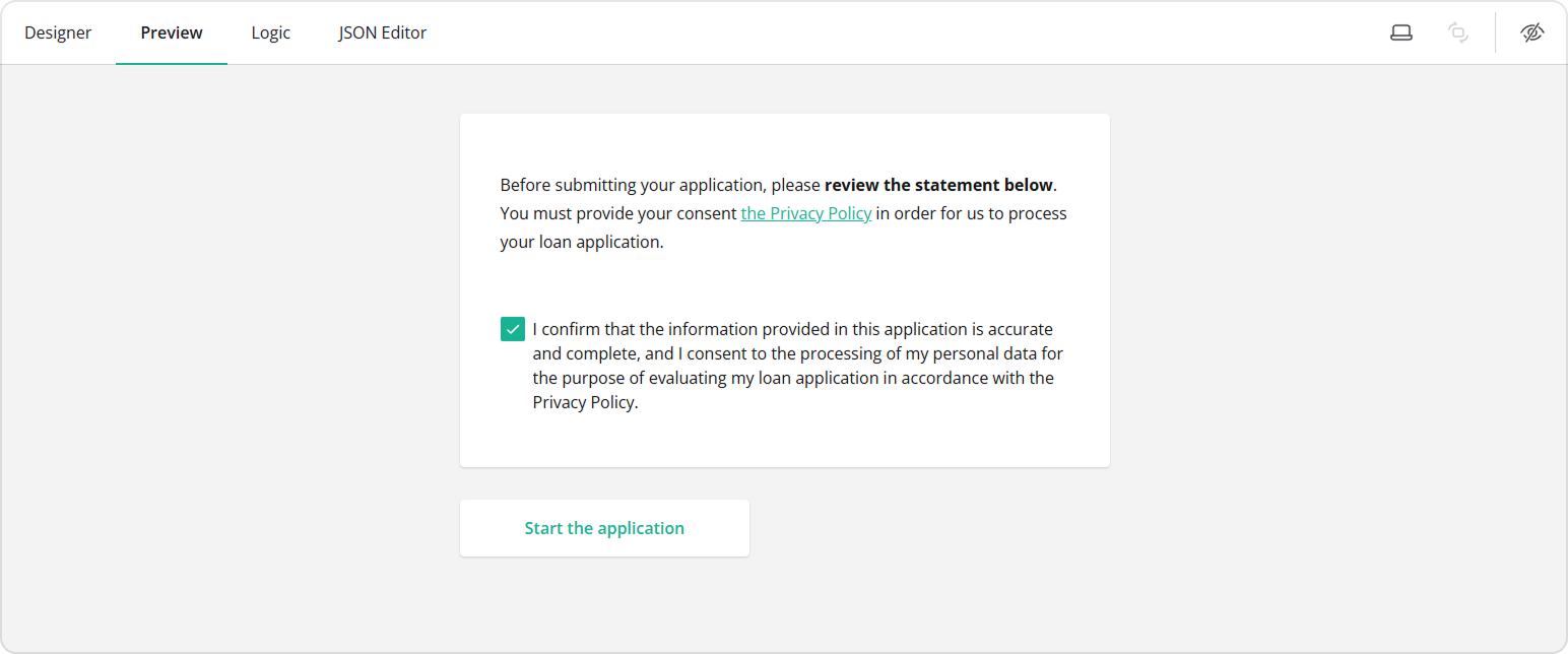 Collect consent from responses using the HTML and Checkboxes quesions