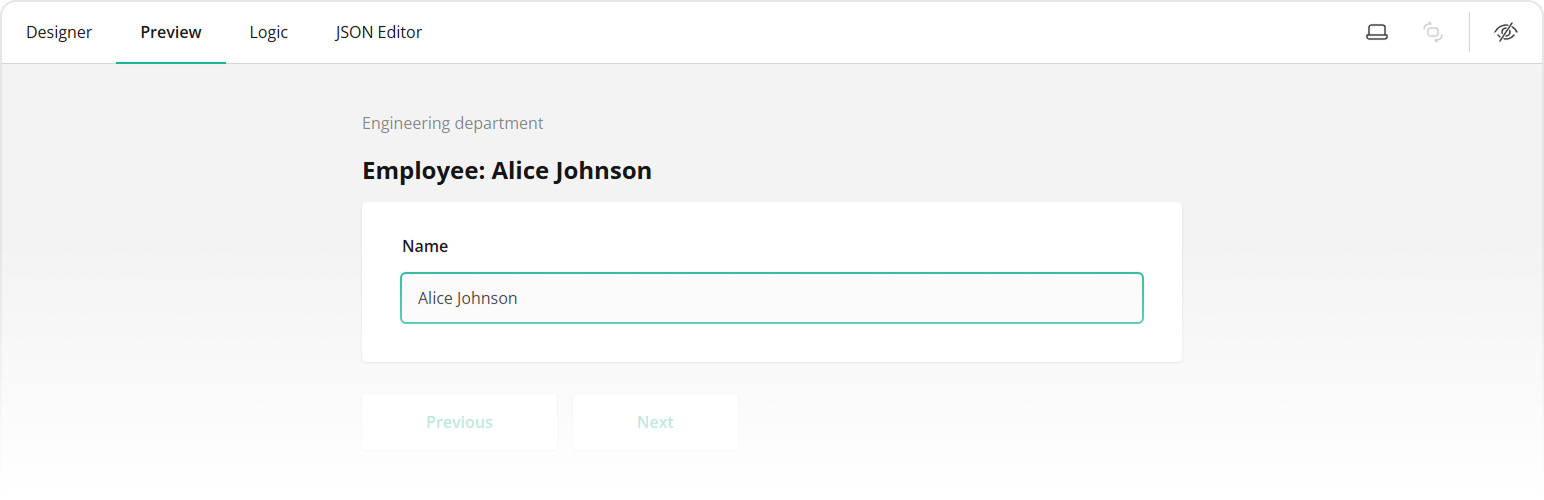 Dynamic value in the employee entry title