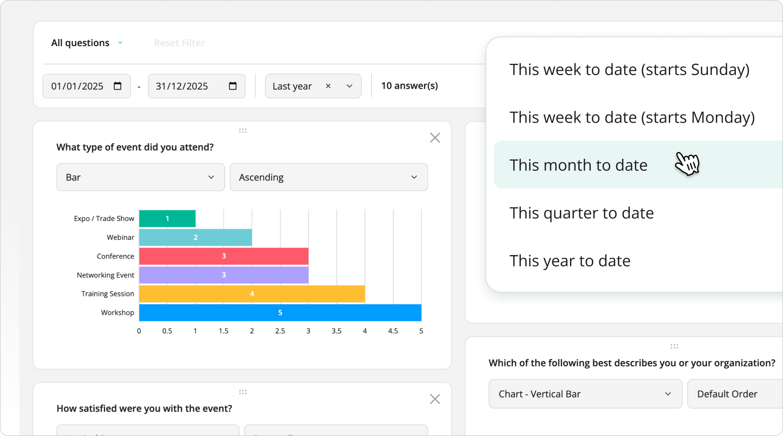 SurveyJS Dashboard
