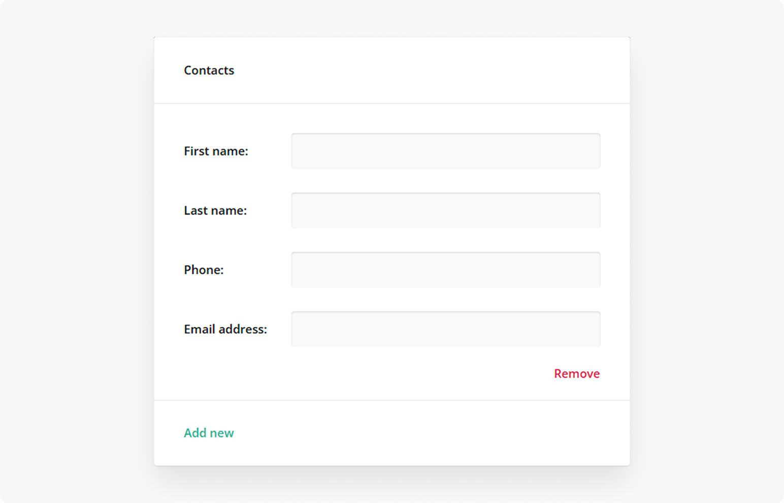 SurveyJS Form Library: Input field alignment in a Dynamic Panel